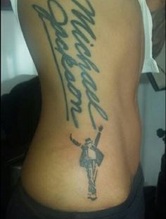 Michael Jackson side tattoo