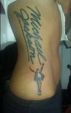 Michael Jackson side tattoo