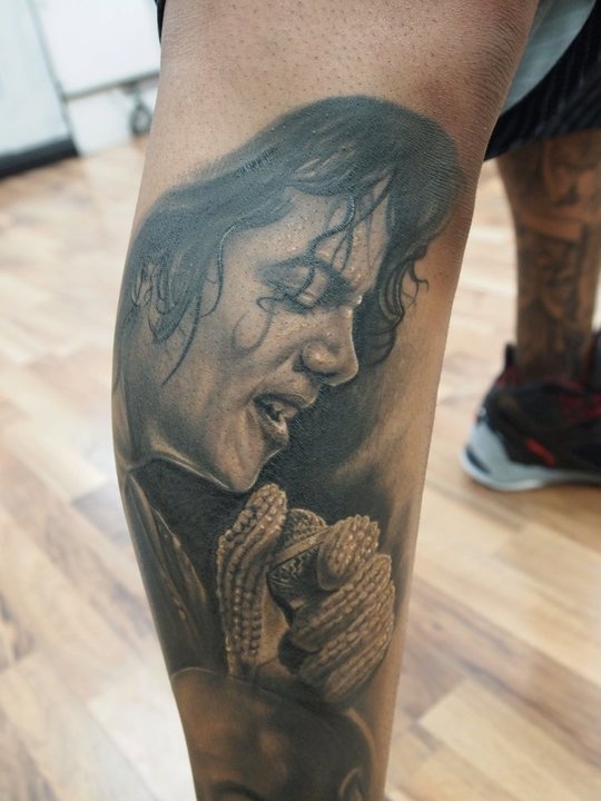 Michael Jackson singing tattoo
