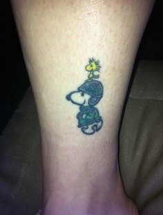 Snoopy in army tattoo