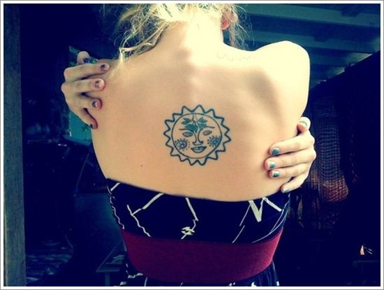 Backs suns tattoos
