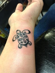Turtle tattoo on wrist