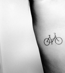 Vintage bicycle tattoo
