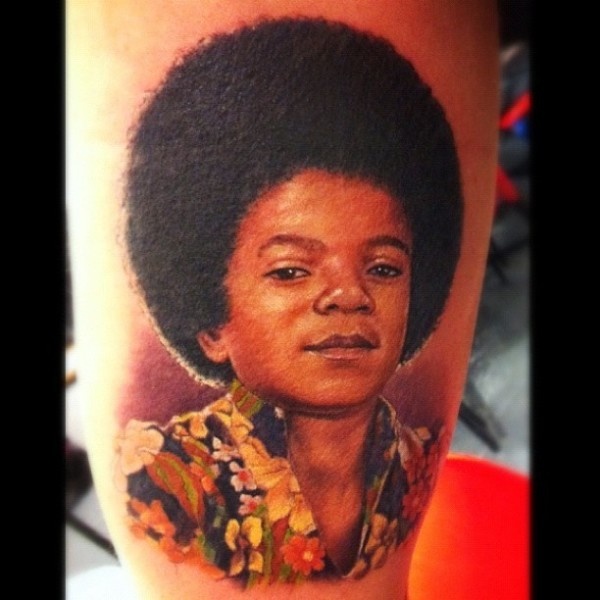 Young Michael Jackson tattoo