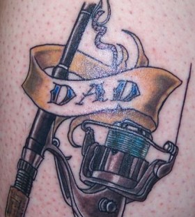 Dad shoot and fishing tattoo