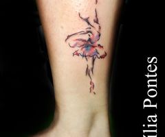 Dancer lovely tattoo by Marilia Pontes