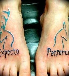 Expecto Patronum Harry Potter tattoo