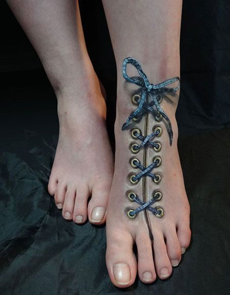 Gorgeous women’s foot tatttoo Art by Chooo-San