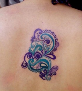 Great looking purple tattoos