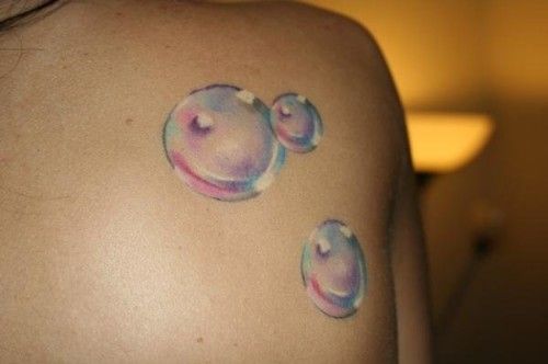 Miracles and lovely bubbles tattoo
