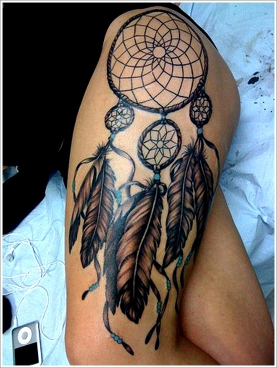 Native American dreamcatcher tattoo
