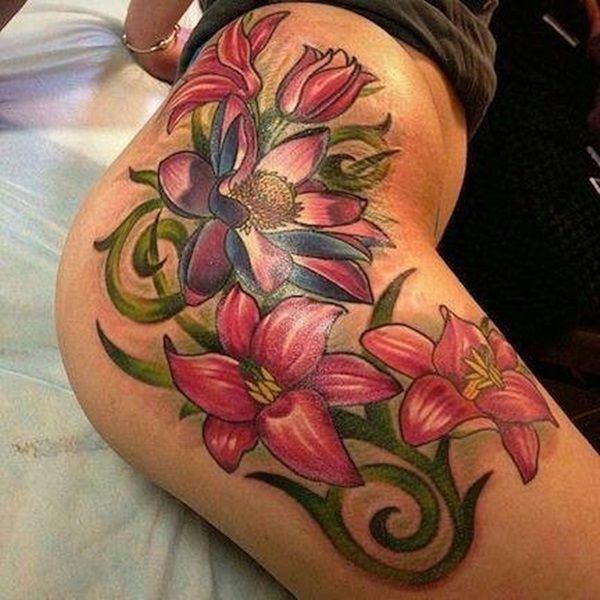 Red Flowers Girl Tattoo On Hip Tattoomagz Tattoo Designs Ink Works Body Arts Gallery,What Do Horses Eat