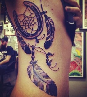 Wonderful looking dreamcatcher tattoo