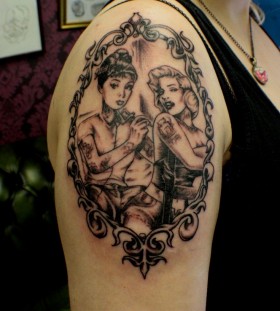 audrey and marilyn tattoo