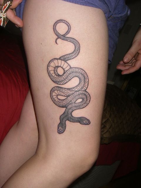 double snake tattoo