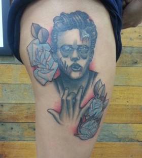 james dean zombie tattoo