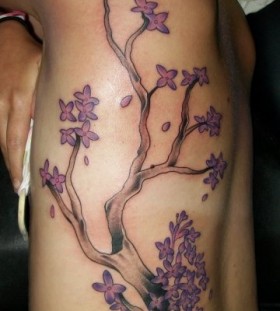large lilac tattoo