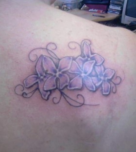 shoulder lilac tattoo