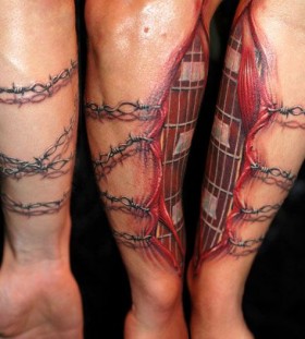 3D arm tattoo by James Tattooart