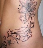 Beautiful Star and Flower Tattoos