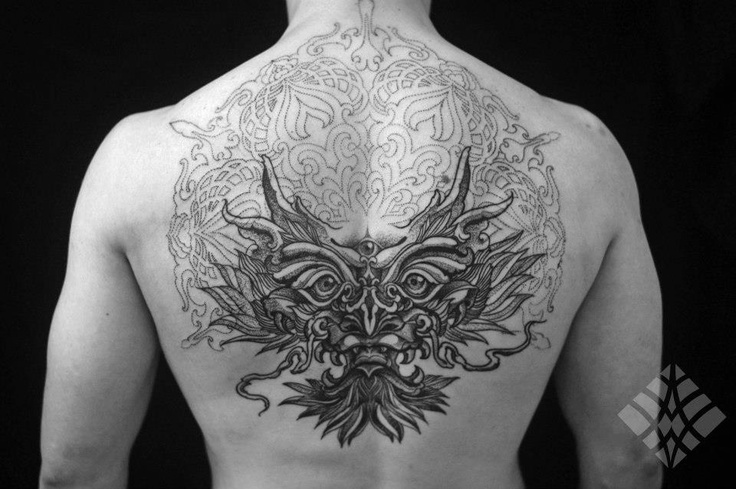 Amazing back tattoo by Brian Gomes