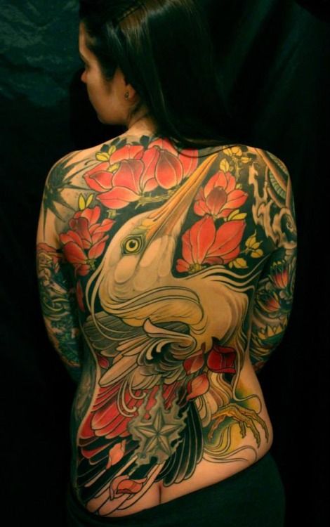 Amazing back tattoo by Lars Uwe Jensen