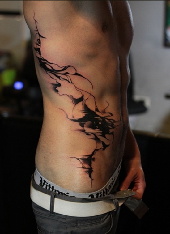 Amazing clouds side tattoo