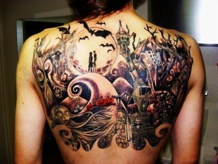 Amazing jack skellington tattoo