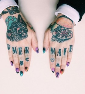 Amazing looking arm's tattoo by lauren winzer