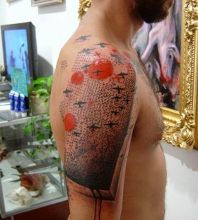 Amazing style arm tattoo