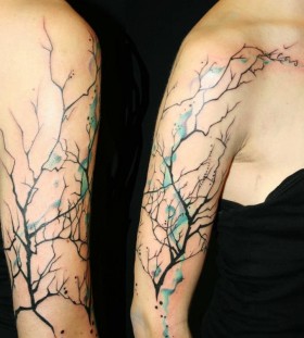 Tree branch tattoos