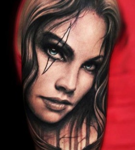 Amazing woman tattoo by Riccardo Cassese