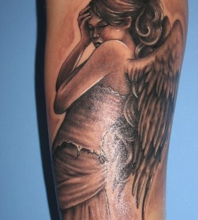 Angel tattoo by Riccardo Cassese