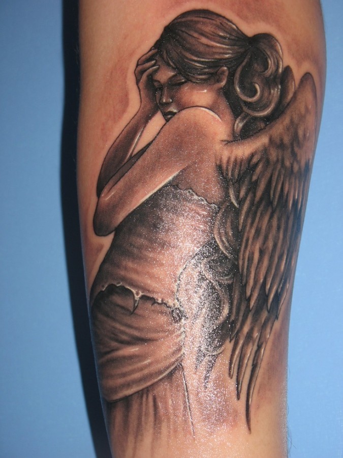 Angel tattoo by Riccardo Cassese