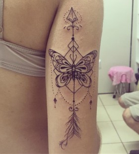 arrow-butterfly-tattoo-by-gabi.ink