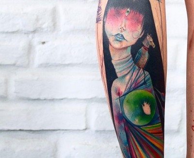 50 Truly Artistic Watercolor Sleeve Tattoos