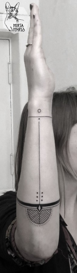 Awesome Mirja Fenris arm tattoo