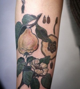 Awesome looking fruit tattoo