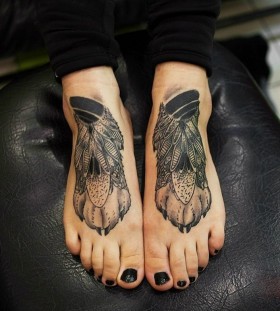 Awesome paw foot tattoos