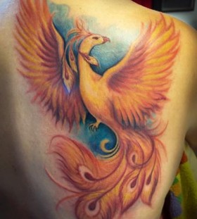 Awesome phoenix tattoo by Jessica Brennan