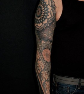Awesome sleeve tattoo by Gerhard Wiesbeck