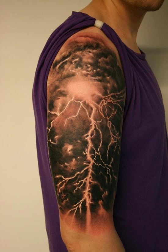 Awesome thunderstorm arm tattoo - | TattooMagz › Tattoo Designs / Ink