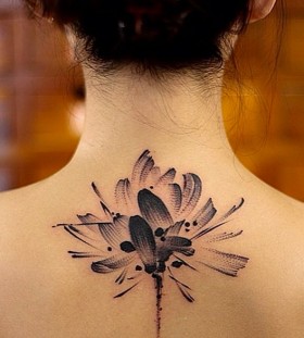 Beautiful back tattoo by Chen Jie