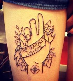 Beautiful lord of the rings tattoo