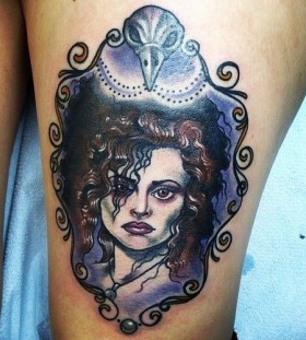 Bellatrix Lestrange tattoo by Eva Huber