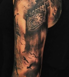 Big Ben tattoo by Florian Karg