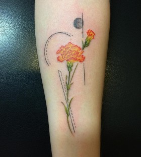 carnation-tattoo-by-lucylululu