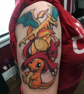 charmande-evolution-pokemon-tattoo