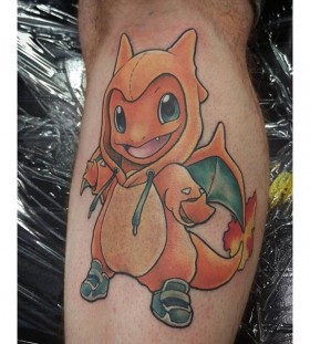Charmander Pokemon tattoo