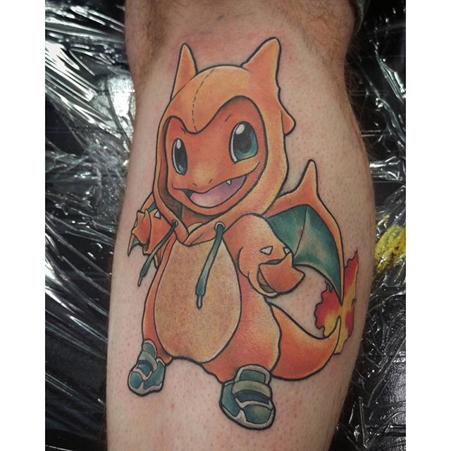 Charmander Pokemon tattoo